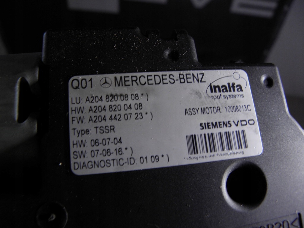 MOTOR TRAPA MERCEDES C W204 A2048200808 Product image