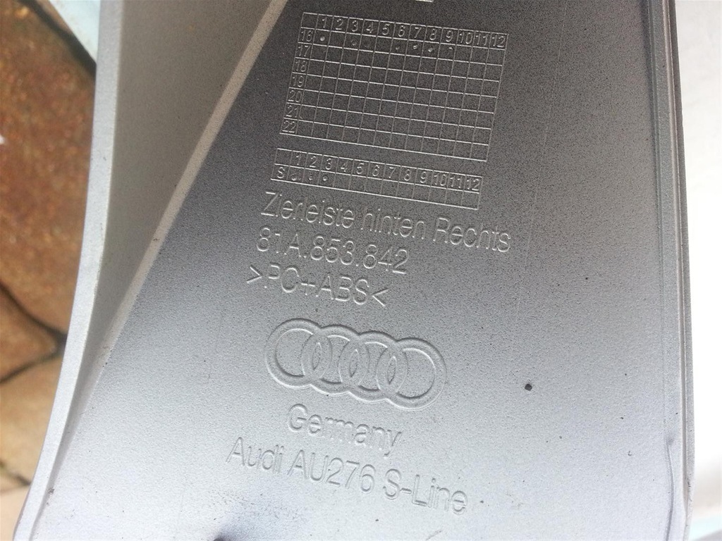 AUDI Q2 S-LINE BANDA CAPAC BARĂ SPATE Product image